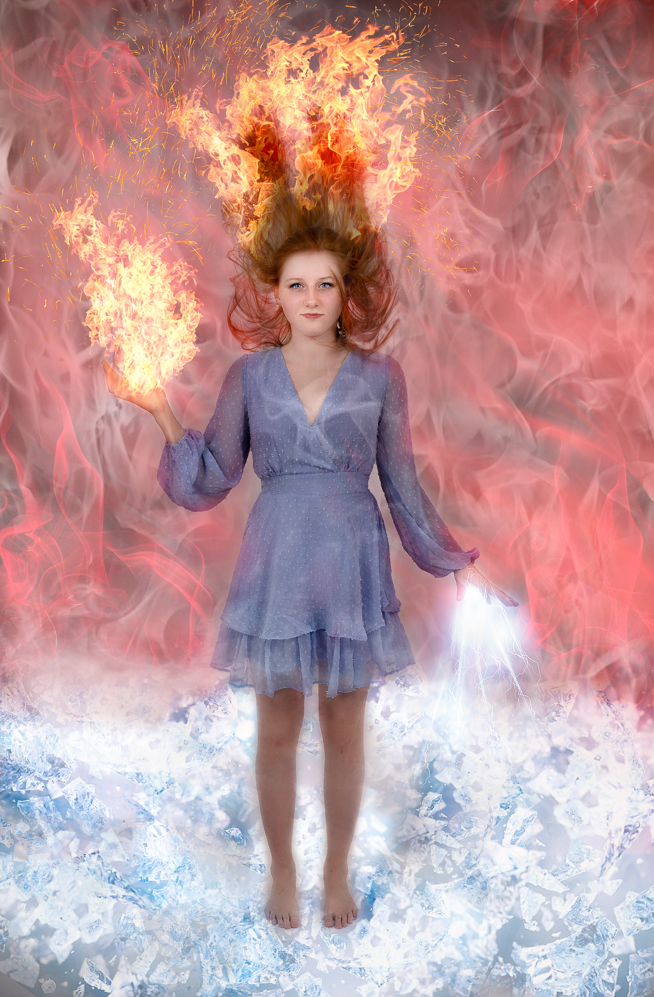 Sassy Mama Photography fire and ice portrait